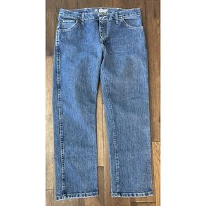 Wrangler 47 advanced comfort jeans regular fit straight leg cowboy rodeo 36x30